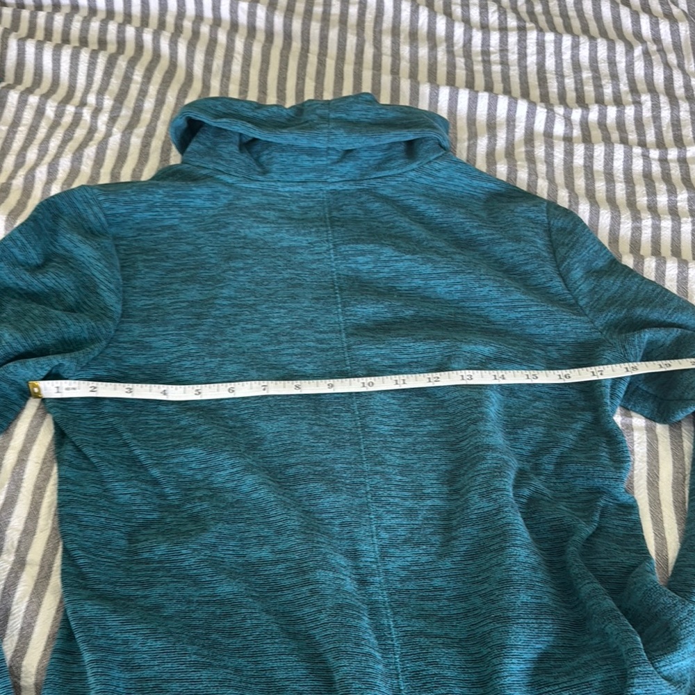 Tek Gear Turtleneck Top S Green Thumbholes Athleisure Cozy Pullover - Picture 7 of 7